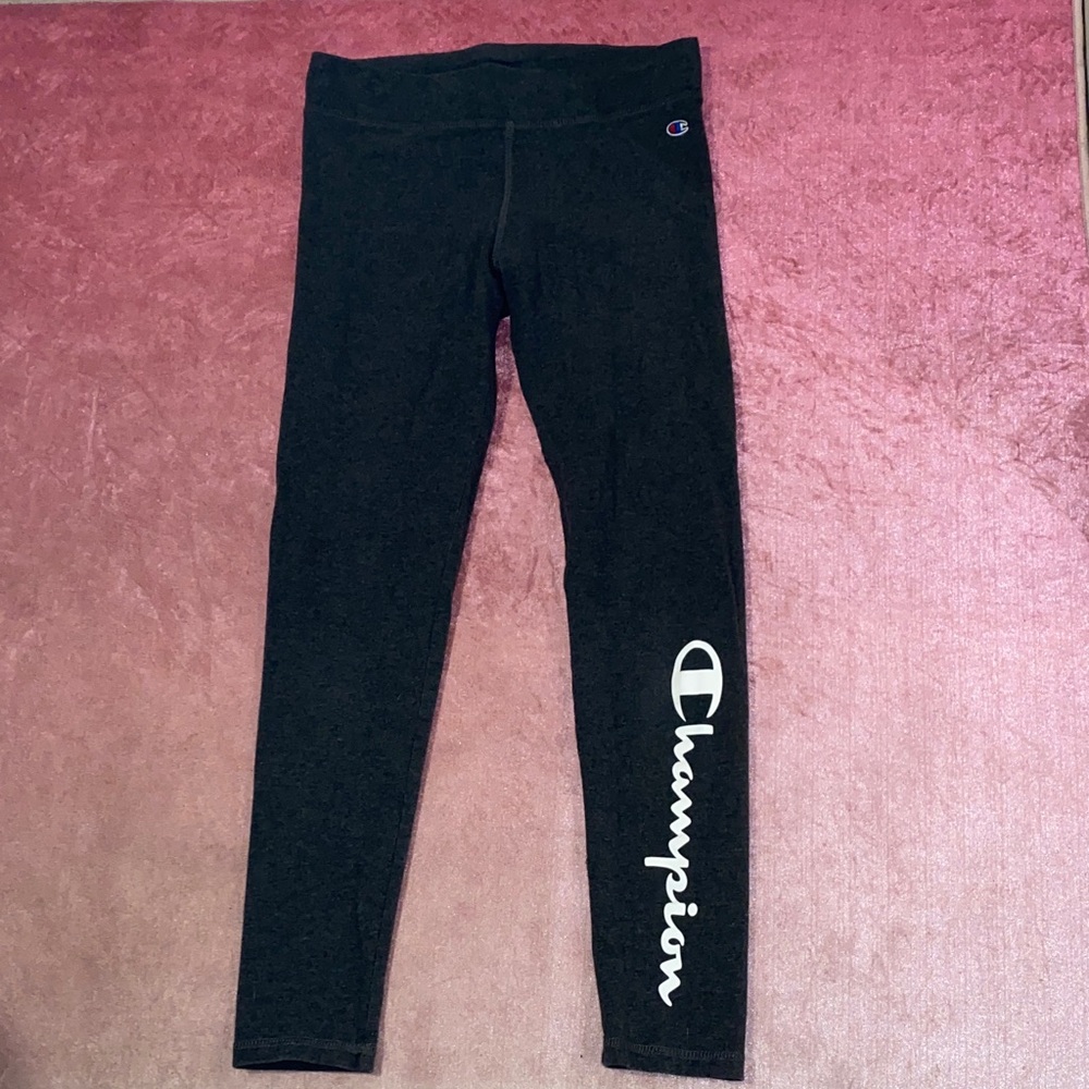 Champion Kids grey Leggings with Logo